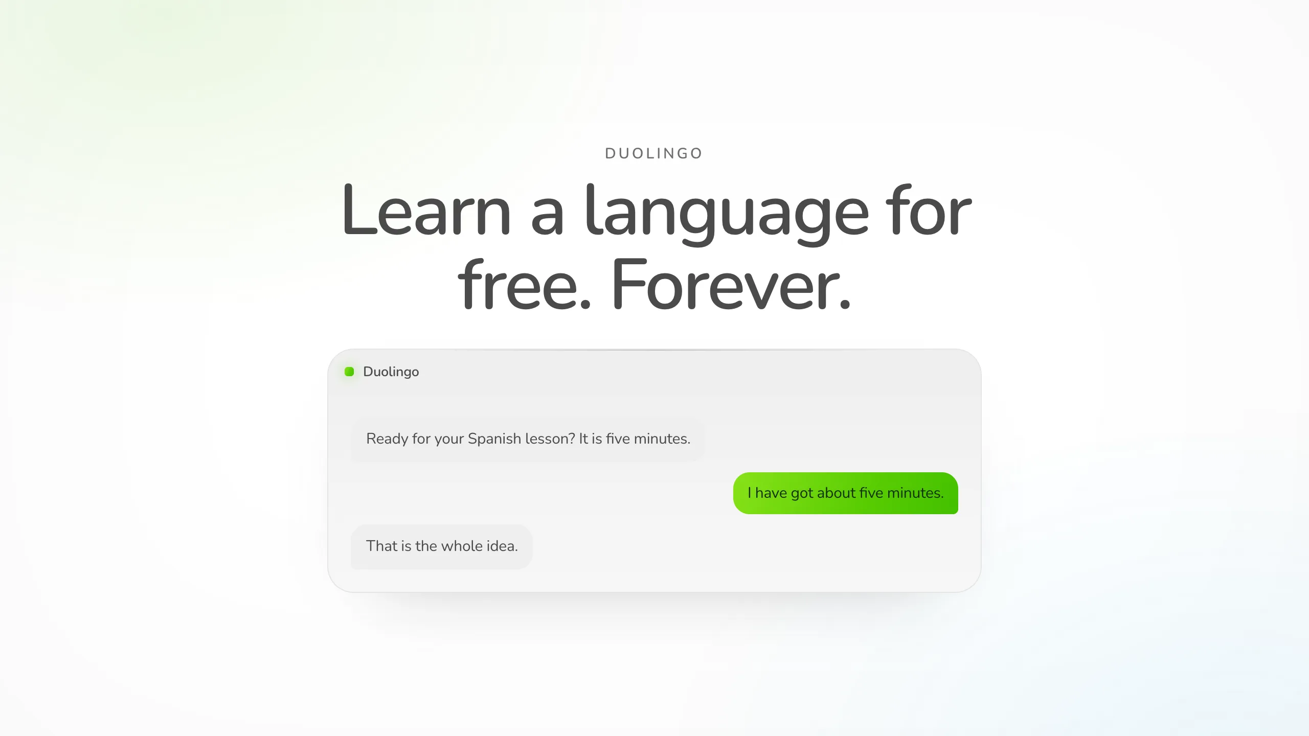 Cover slide of the Duolingo deck