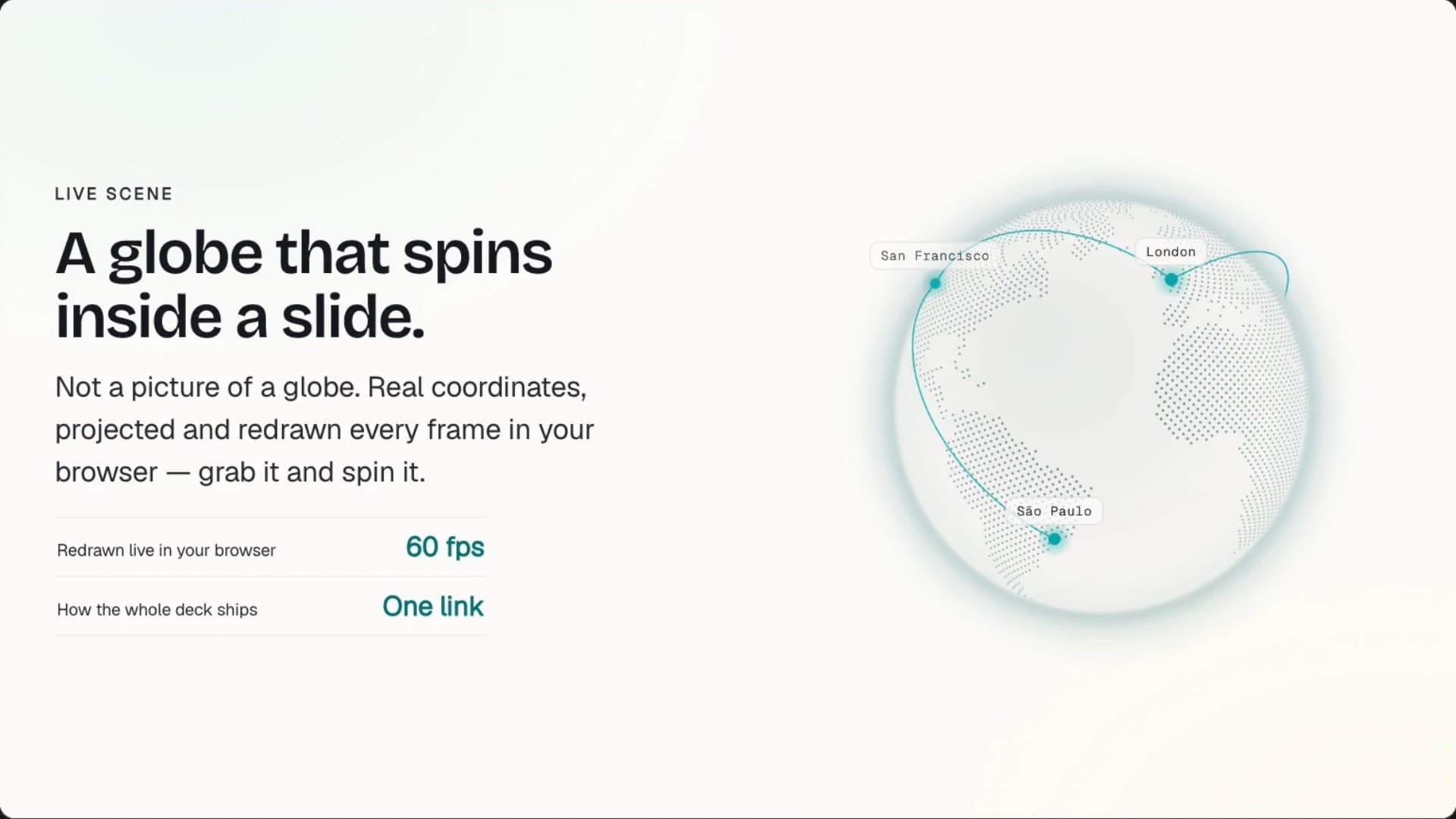 A frame from the Skroll product film showing a presentation being created and revised
